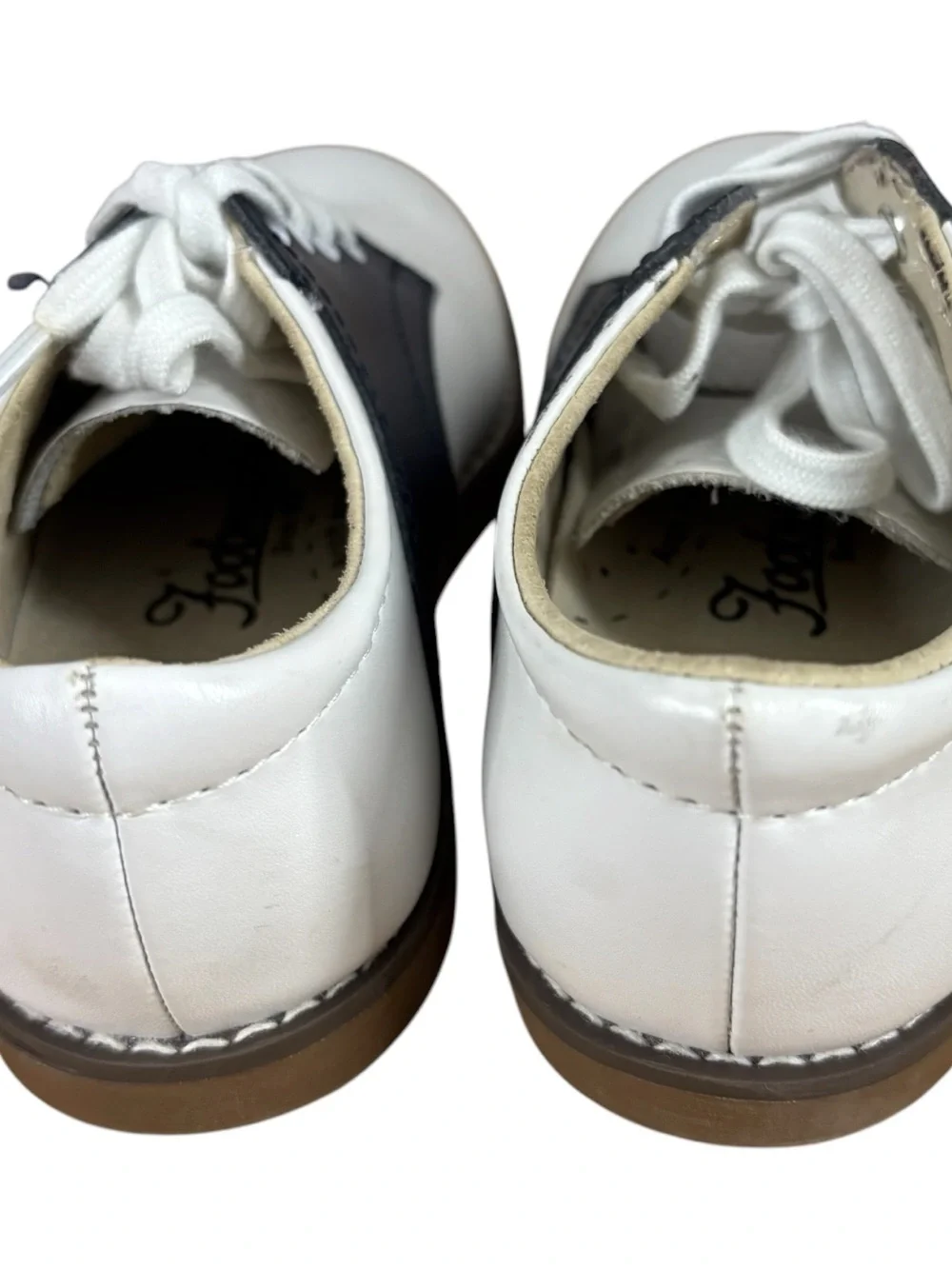 Footmates Cheer 8401 Saddle Shoes Navy & White Toddler Unisex 9.5 M